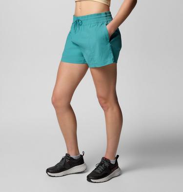 Women's Boundless Trek Active Cargo Shorts, Color: Teal, image 7