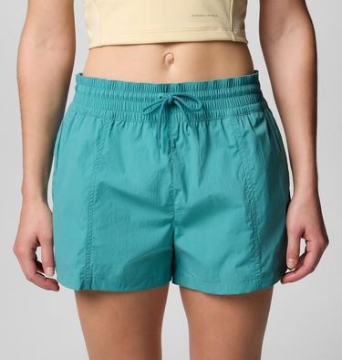Women's Boundless Trek Active Cargo Shorts, Color: Teal, image 8
