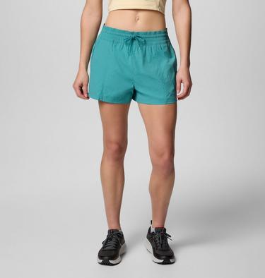 Women's Boundless Trek Active Cargo Shorts, Color: Teal, image 1