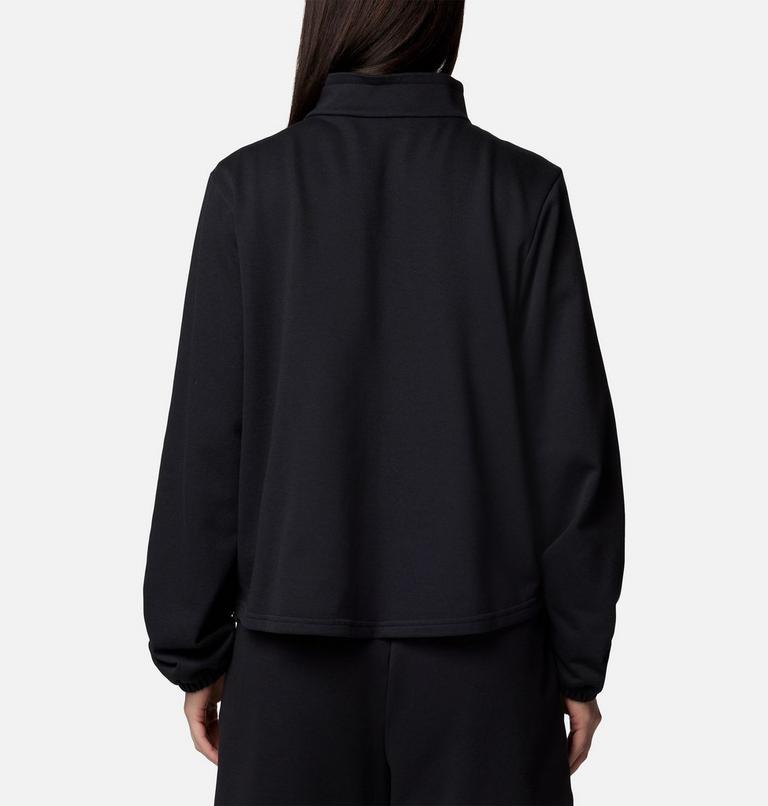 Women's Columbia Trek French Terry Half Zip Top, Color: Black, image 2