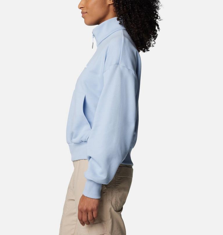 Women's Marble Canyon French Terry Half Zip Sweatshirt, Color: Whisper, image 3