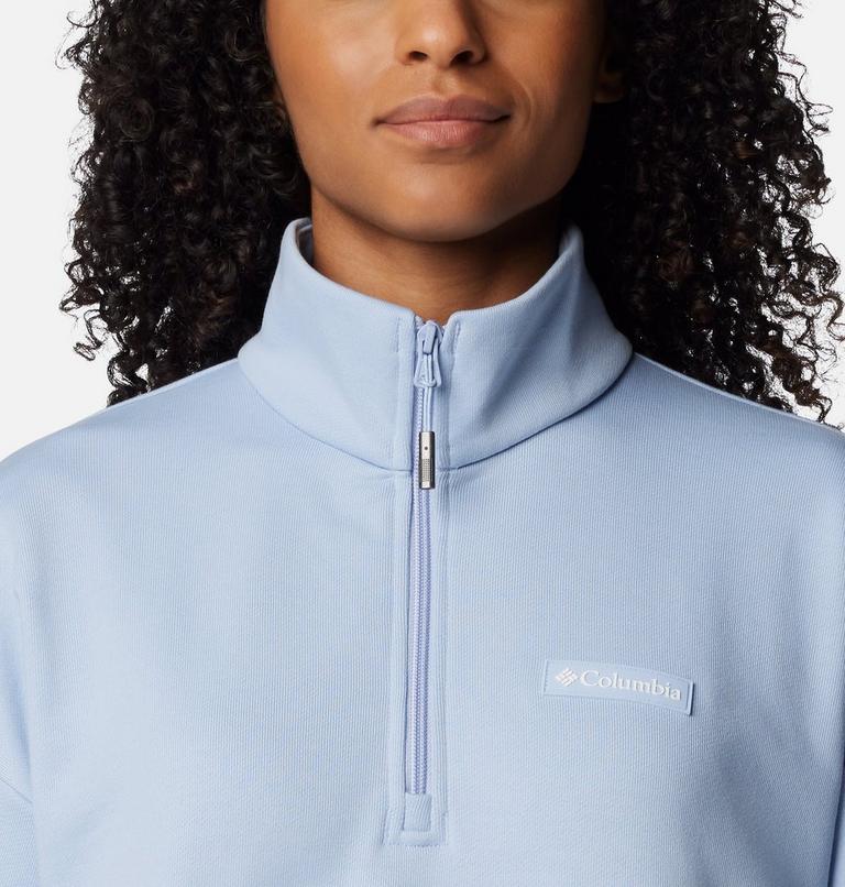 Women's Marble Canyon French Terry Half Zip Sweatshirt, Color: Whisper, image 4