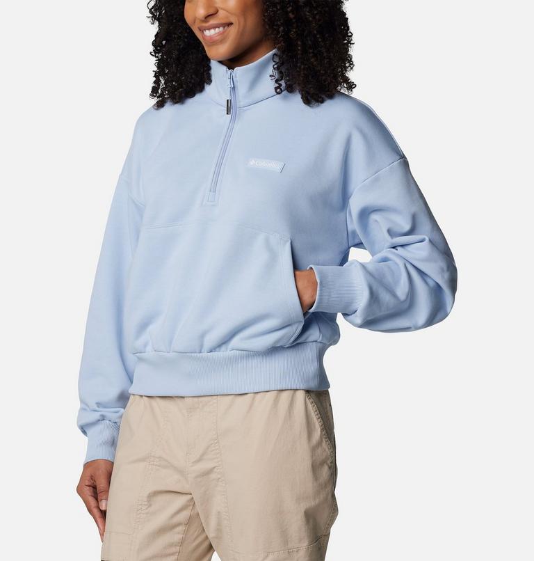 Women's Marble Canyon French Terry Half Zip Sweatshirt, Color: Whisper, image 5