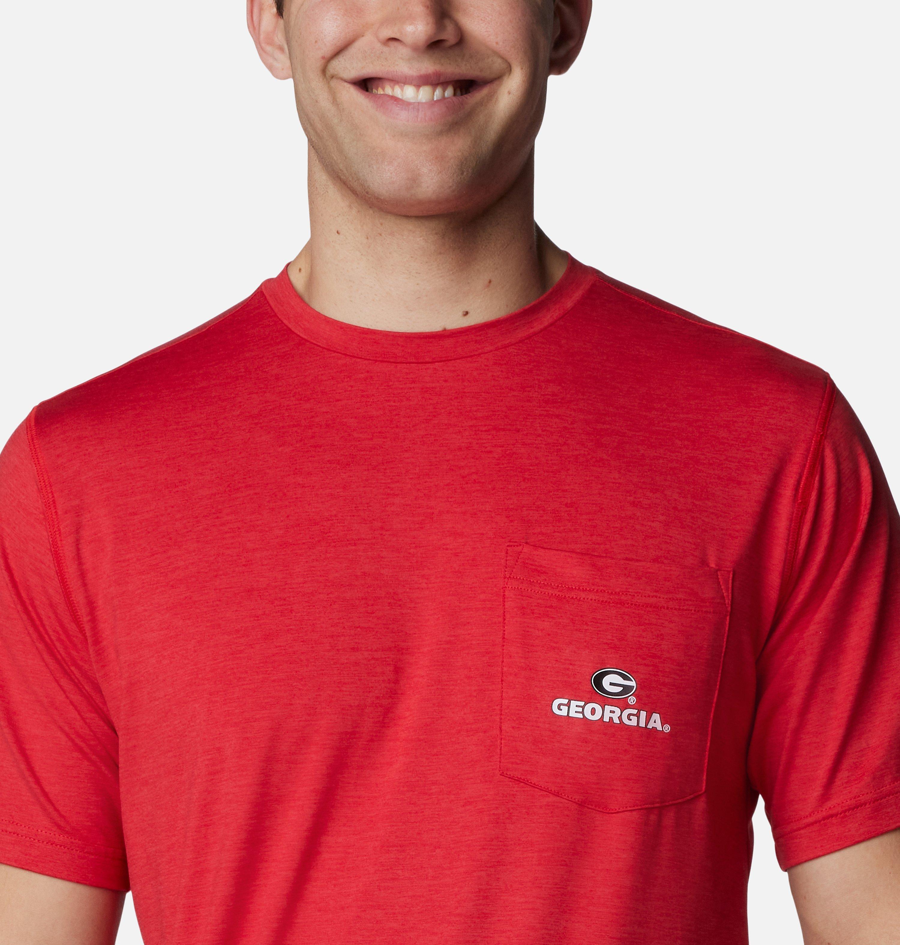 Men's Collegiate Tech Trail Short Sleeve Shirt - Georgia 4