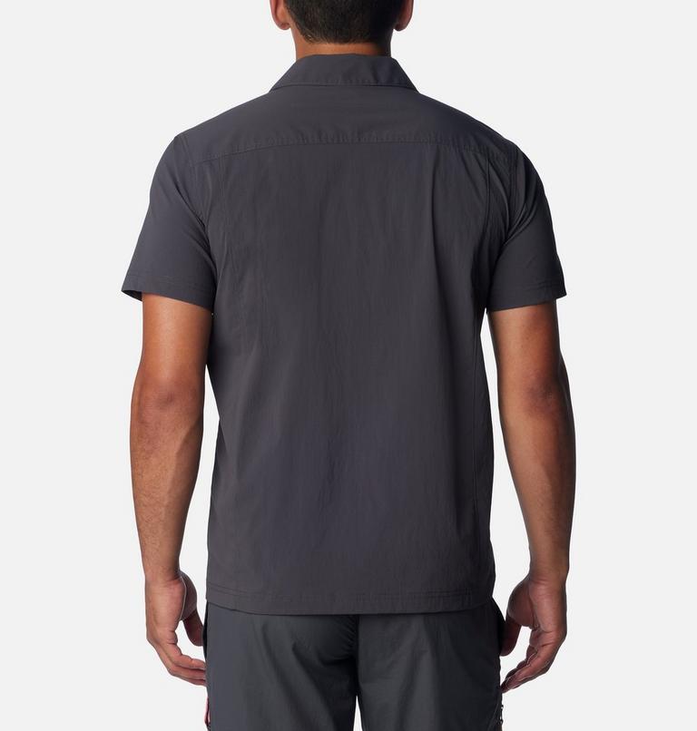 Men's Painted Peak Woven Short Sleeve Shirt, Color: Shark, image 2