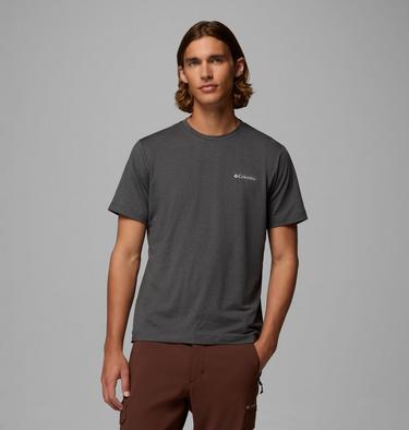 Men's Tech Trail II Technical T-Shirt, Color: Shark Heather, image 1