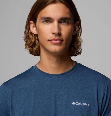 Men's Tech Trail II Technical T-Shirt, Color: Collegiate Navy Heather, image 4