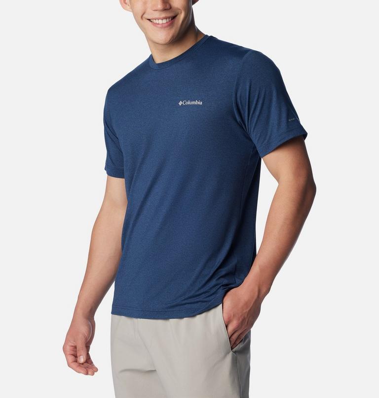 Men's Tech Trail II Technical T-Shirt, Color: Collegiate Navy Heather, image 5