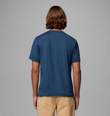 Men's Tech Trail II Technical T-Shirt, Color: Collegiate Navy Heather, image 4