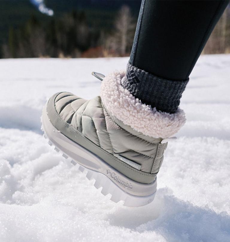 Women's Snowtrot Shorty Winter Boot, Color: Grey Green, Dark Stone, image 11