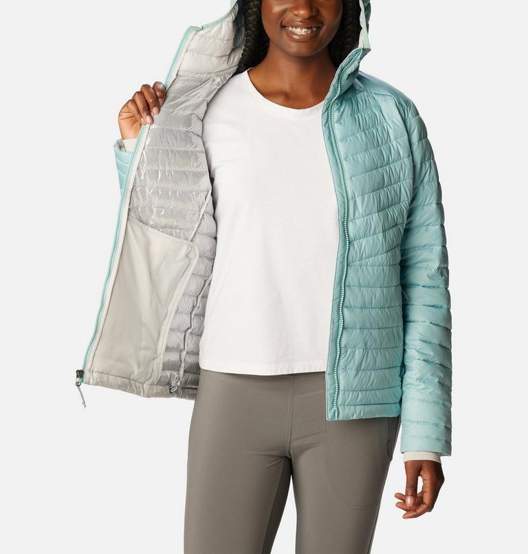 W Slope Edge Hooded Jacket | 321 | XXL, Color: Aqua Haze, image 5