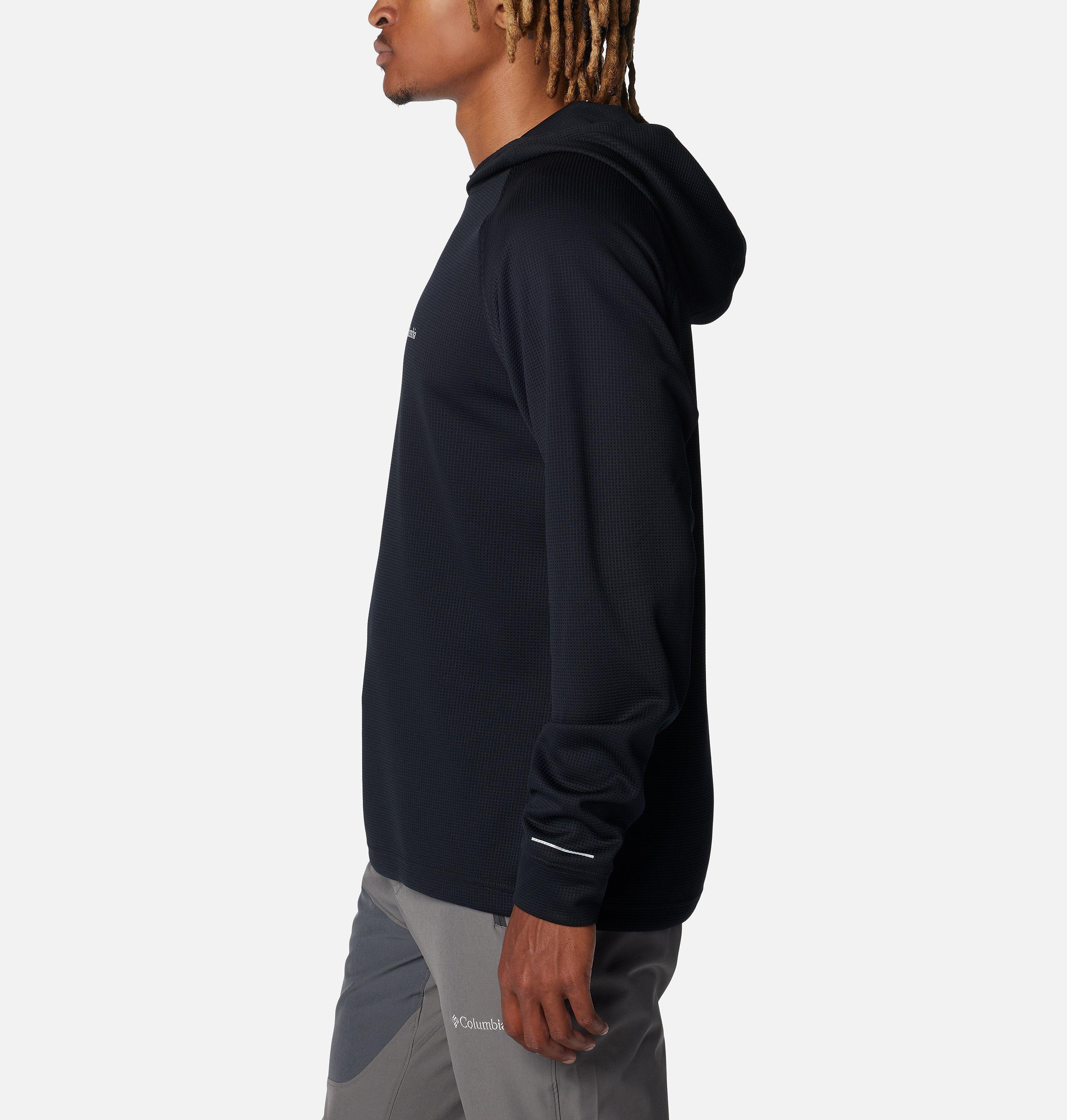 Men's Black Mesa Waffle Knit Hoodie 3