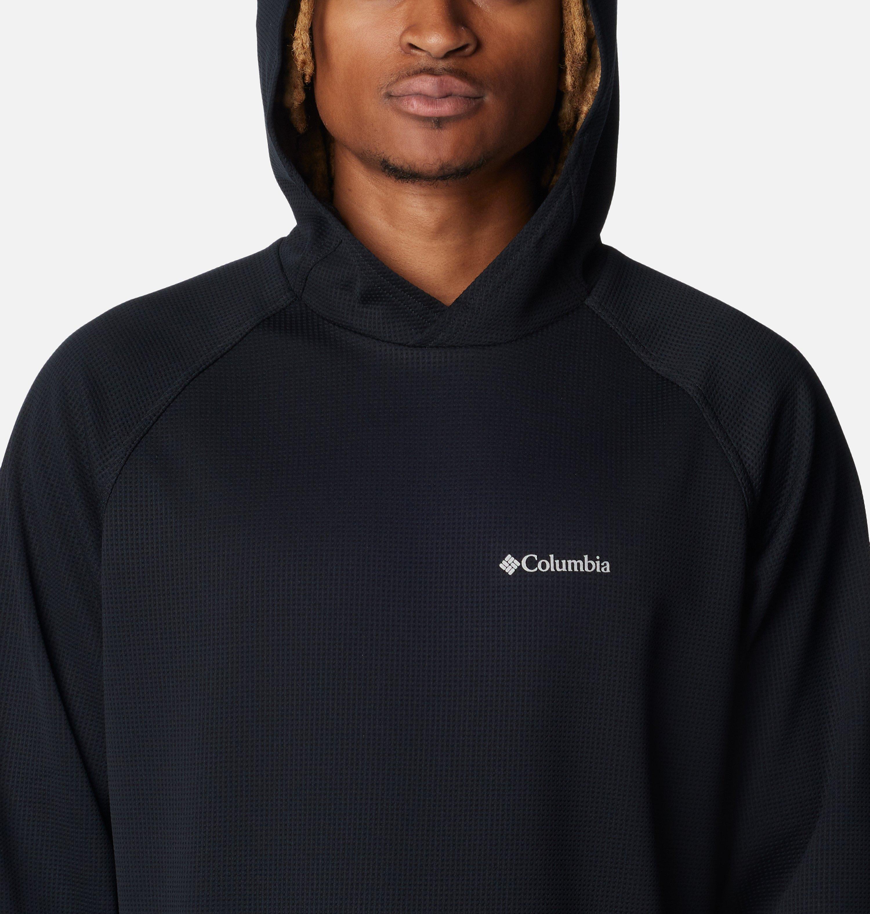 Men's Black Mesa Waffle Knit Hoodie 4