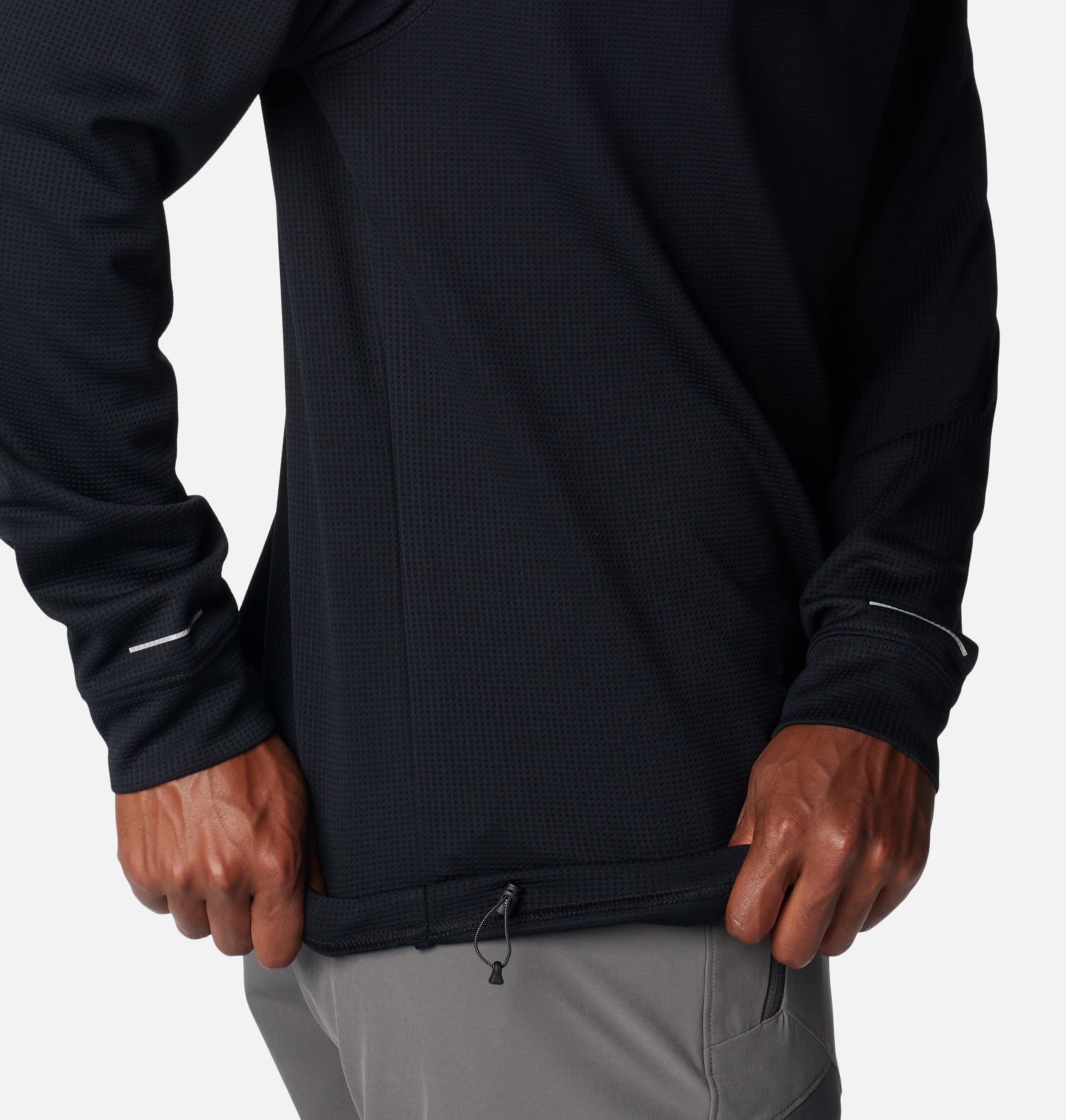 Men's Black Mesa Waffle Knit Hoodie 5