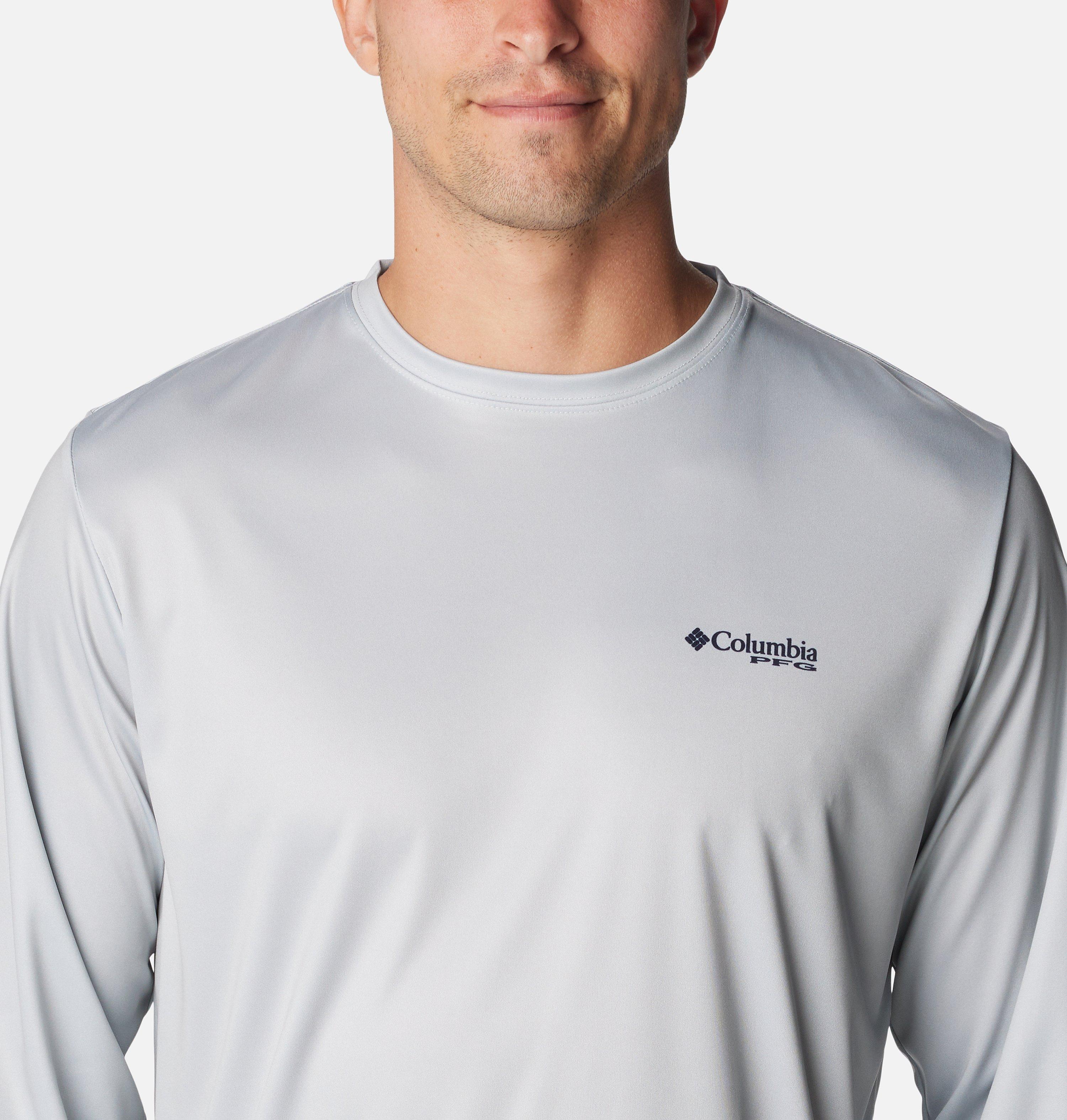 Men's PFG Terminal Tackle Fins and Stripes Long Sleeve Shirt 4