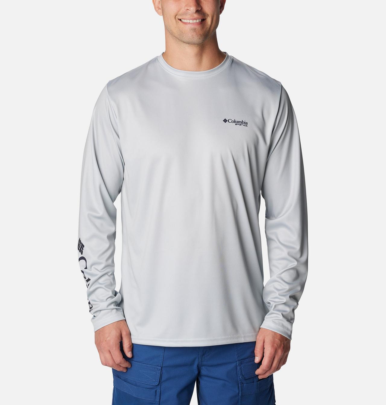 Men's PFG Terminal Tackle™ Fins and Stripes Long Sleeve Shirt 1
