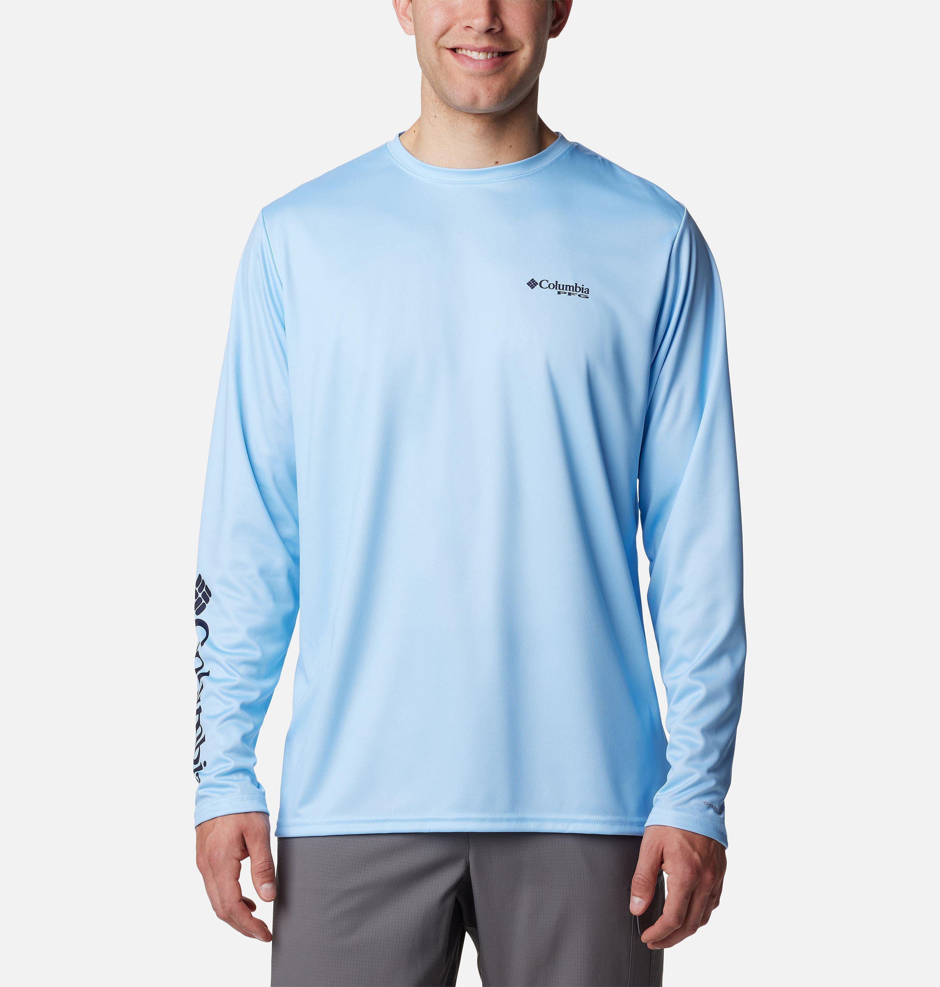 Men's PFG Terminal Tackle Fins and Stripes Long Sleeve Shirt 2