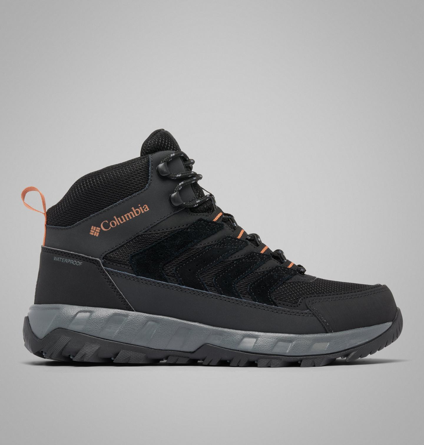 Мужские ботинки Columbia Strata Trail Mid Waterproof Boot, цвет: Чёрный — фото 1