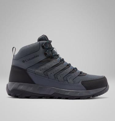Men's Strata Trail Mid Waterproof Walking Shoe, Color: Graphite, Phoenix Blue, image 1