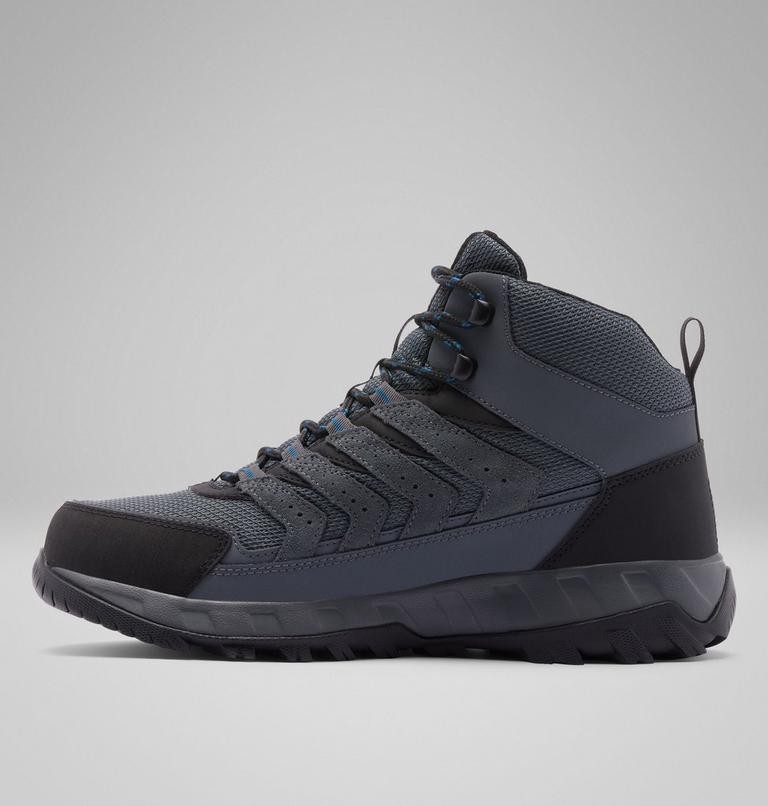 Men's Strata Trail Mid Waterproof Walking Shoe, Color: Graphite, Phoenix Blue, image 6