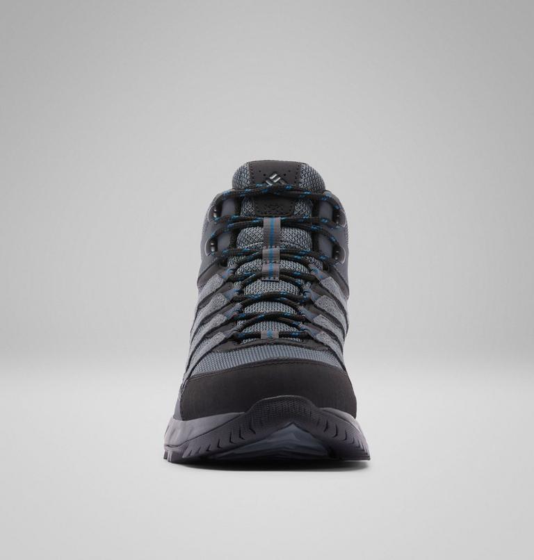 Men's Strata Trail Mid Waterproof Walking Shoe, Color: Graphite, Phoenix Blue, image 8