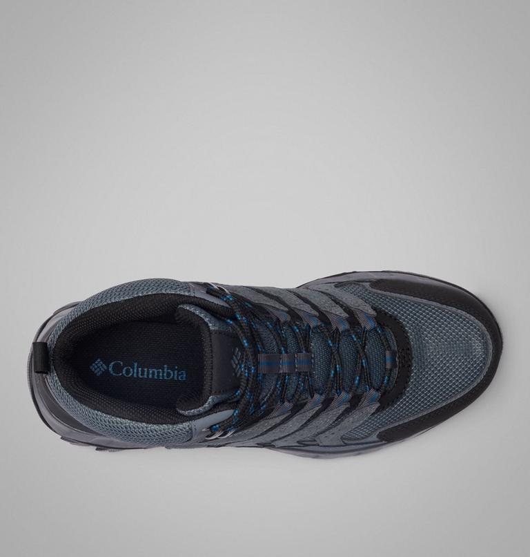 Men's Strata Trail Mid Waterproof Walking Shoe, Color: Graphite, Phoenix Blue, image 4
