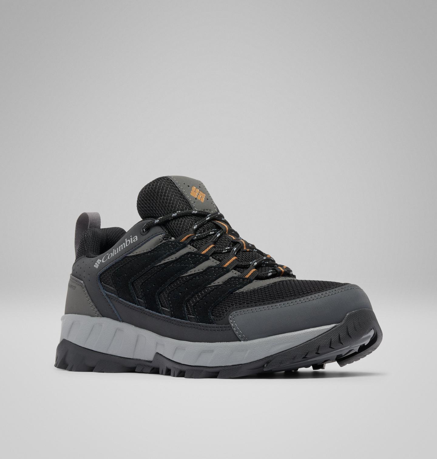 Обувь Columbia Men's Strata Trail Low Waterproof Shoe, цвет: Чёрный — фото 3