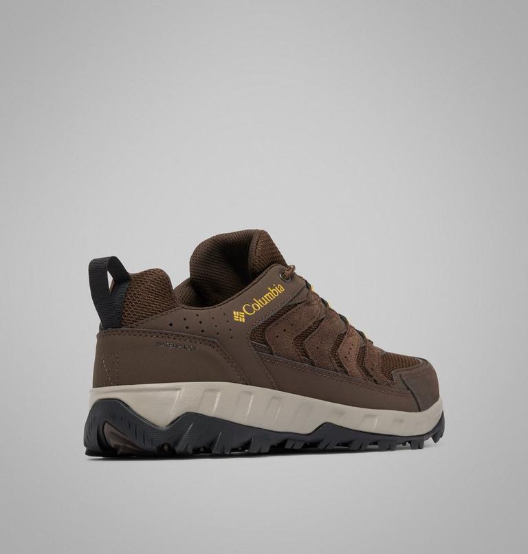 Men's Strata Trail Waterproof Walking Shoe, Color: Cordovan, Golden Yellow, image 9