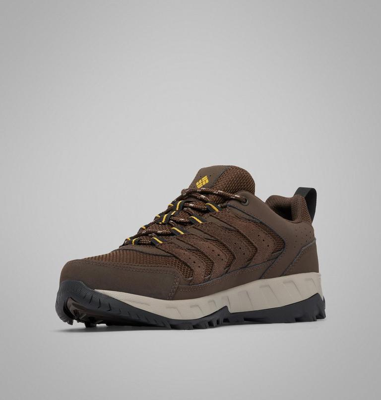 Men's Strata Trail Waterproof Walking Shoe, Color: Cordovan, Golden Yellow, image 7