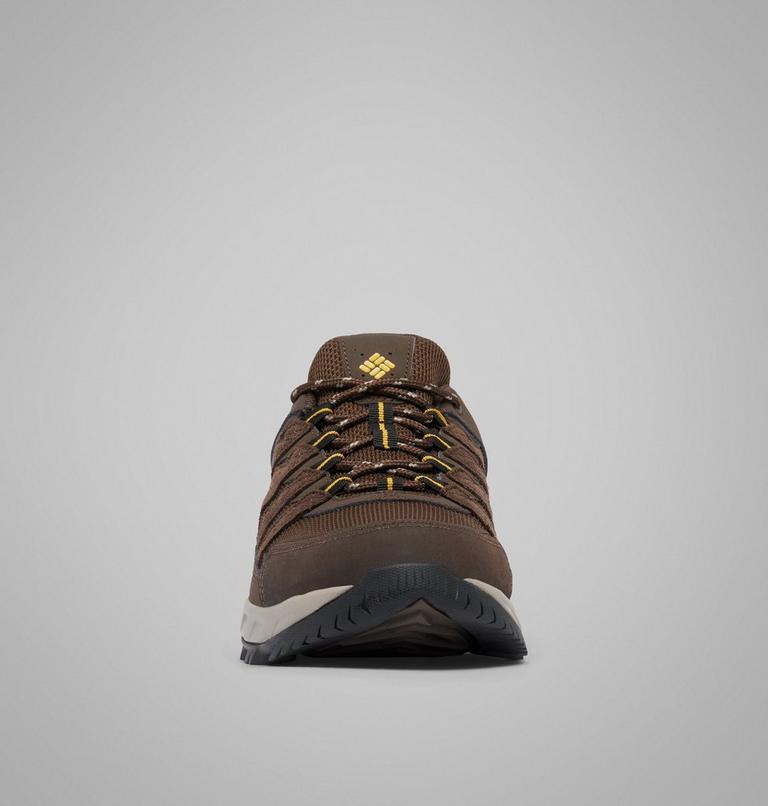 Men's Strata Trail Waterproof Walking Shoe, Color: Cordovan, Golden Yellow, image 8