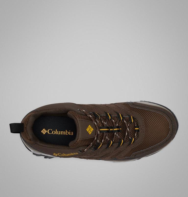 Men's Strata Trail Waterproof Walking Shoe, Color: Cordovan, Golden Yellow, image 4