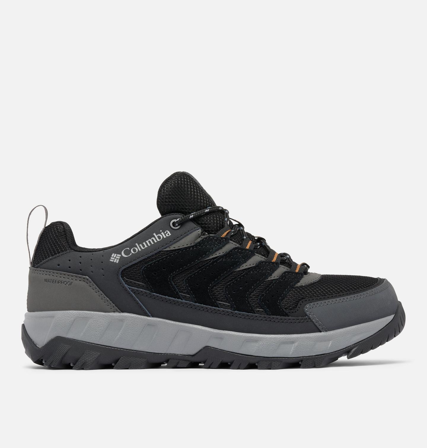 Обувь Columbia Men's Strata Trail Low Waterproof Shoe - Wide, цвет: Чёрный — фото 1