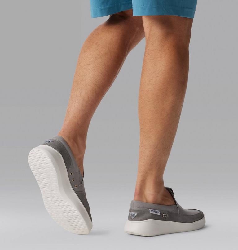 Men's Boatside PFG Slip-On Shoe, Color: Ti Titanium, Ancient Fossil, image 10