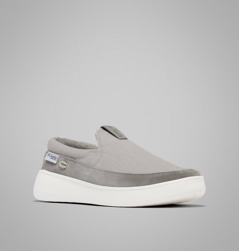 Men's Boatside PFG Slip-On Shoe, Color: Ti Titanium, Ancient Fossil, image 3