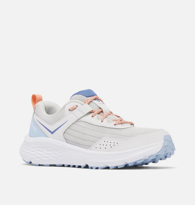 Women's Vertisol Trail Hiking Shoe, Color: Silver Grey, Apricot Fizz, image 3