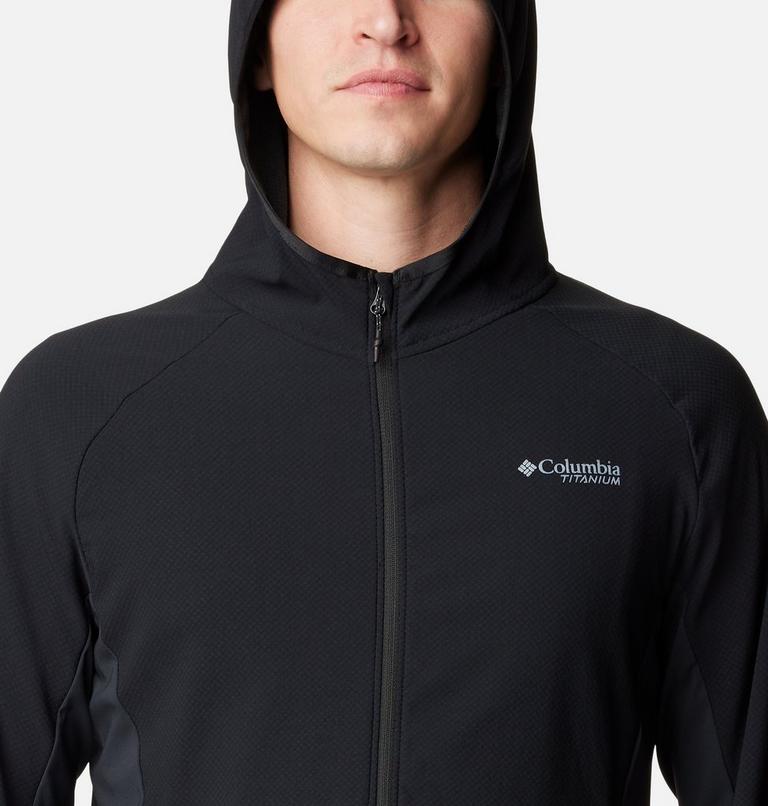 Mens' Spectre Ridge Hooded Tech Fleece, Color: Black, image 4