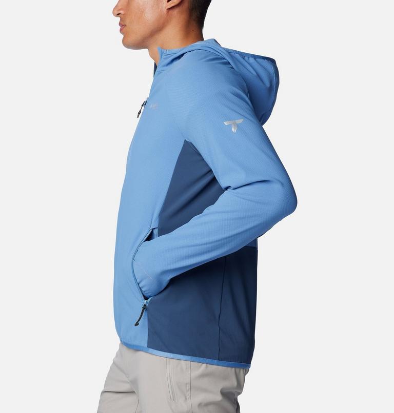 Mens' Spectre Ridge Hooded Tech Fleece, Color: Skyler, Dark Mountain, image 3