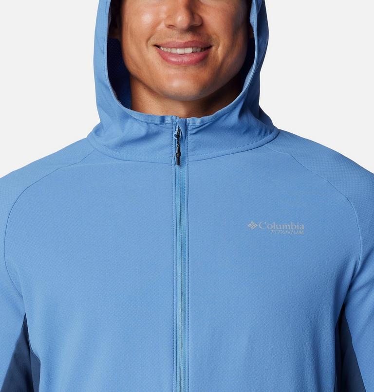 Mens' Spectre Ridge Hooded Tech Fleece, Color: Skyler, Dark Mountain, image 4