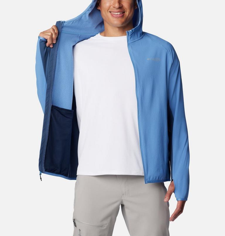 Mens' Spectre Ridge Hooded Tech Fleece, Color: Skyler, Dark Mountain, image 5