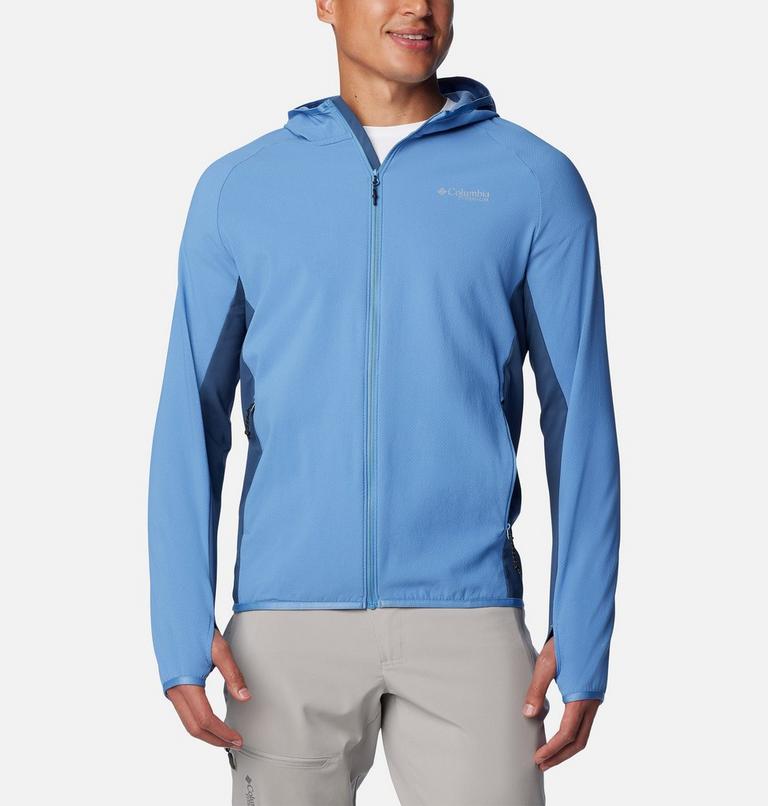 Mens' Spectre Ridge Hooded Tech Fleece, Color: Skyler, Dark Mountain, image 1