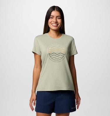 T-shirt tecnica stampata Sloan Ridge da donna, Color: Safari, Find Your Trail, image 21