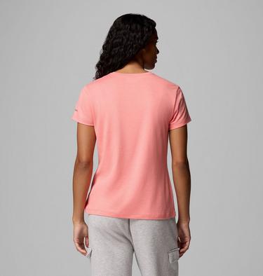 T-shirt tecnica stampata Sloan Ridge da donna, Color: Alpenglow, Linear Landscape, image 19