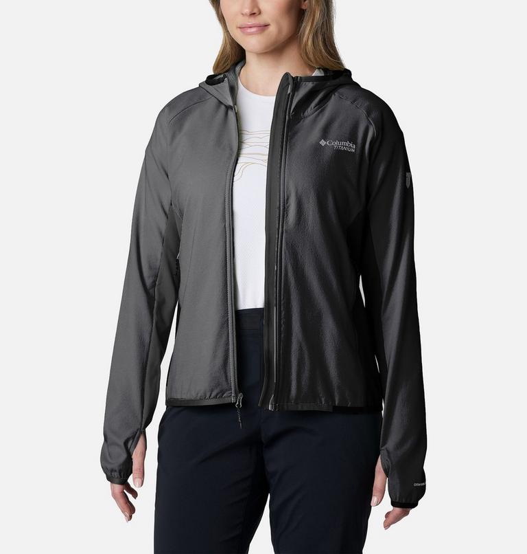 Women's Spectre Ridge Hooded Technical Fleece, Color: Black, image 8