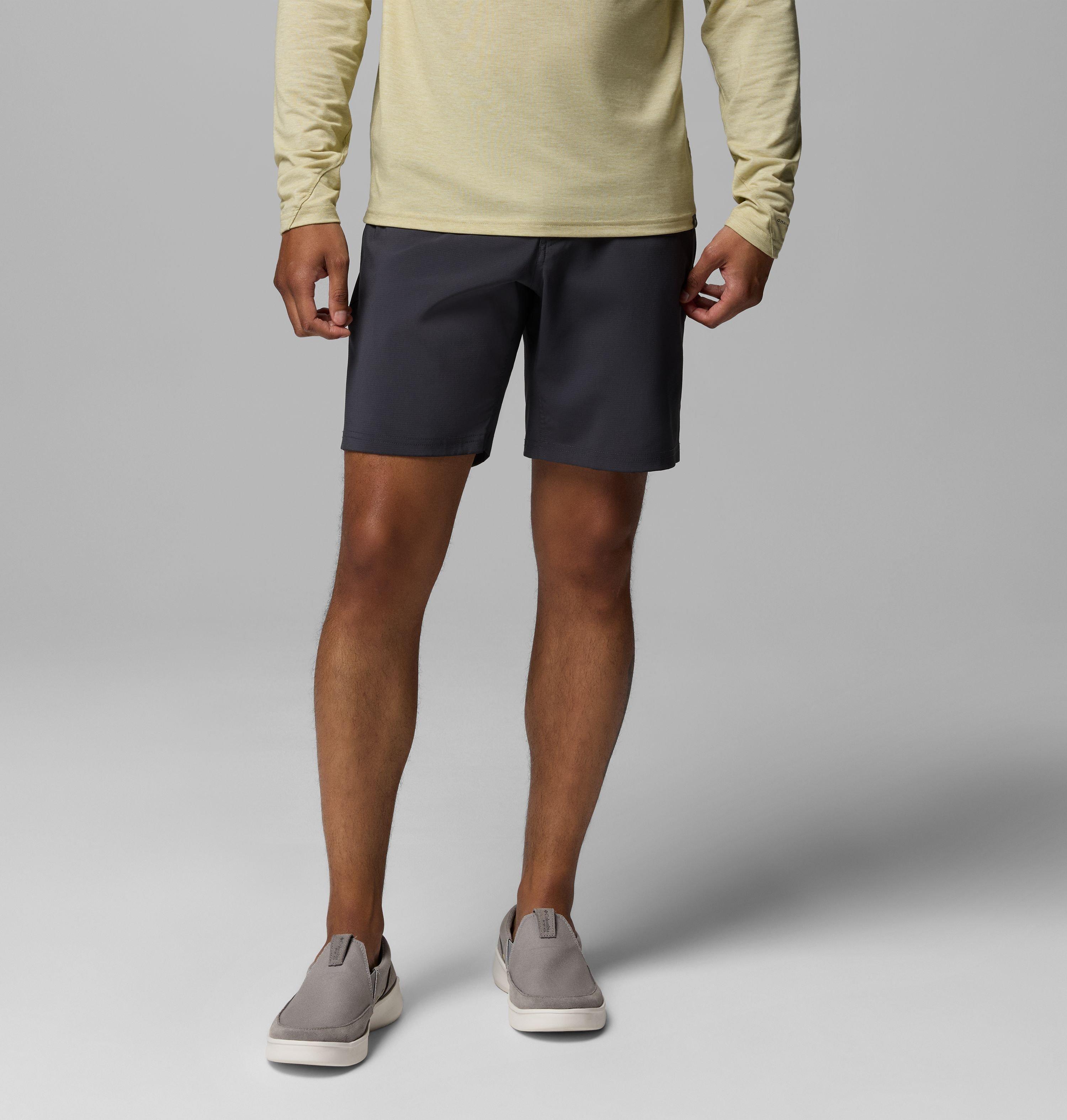 Columbia Sportswear Men's Black Columbia - Pfg Uncharted™ Shorts - Shark Medium