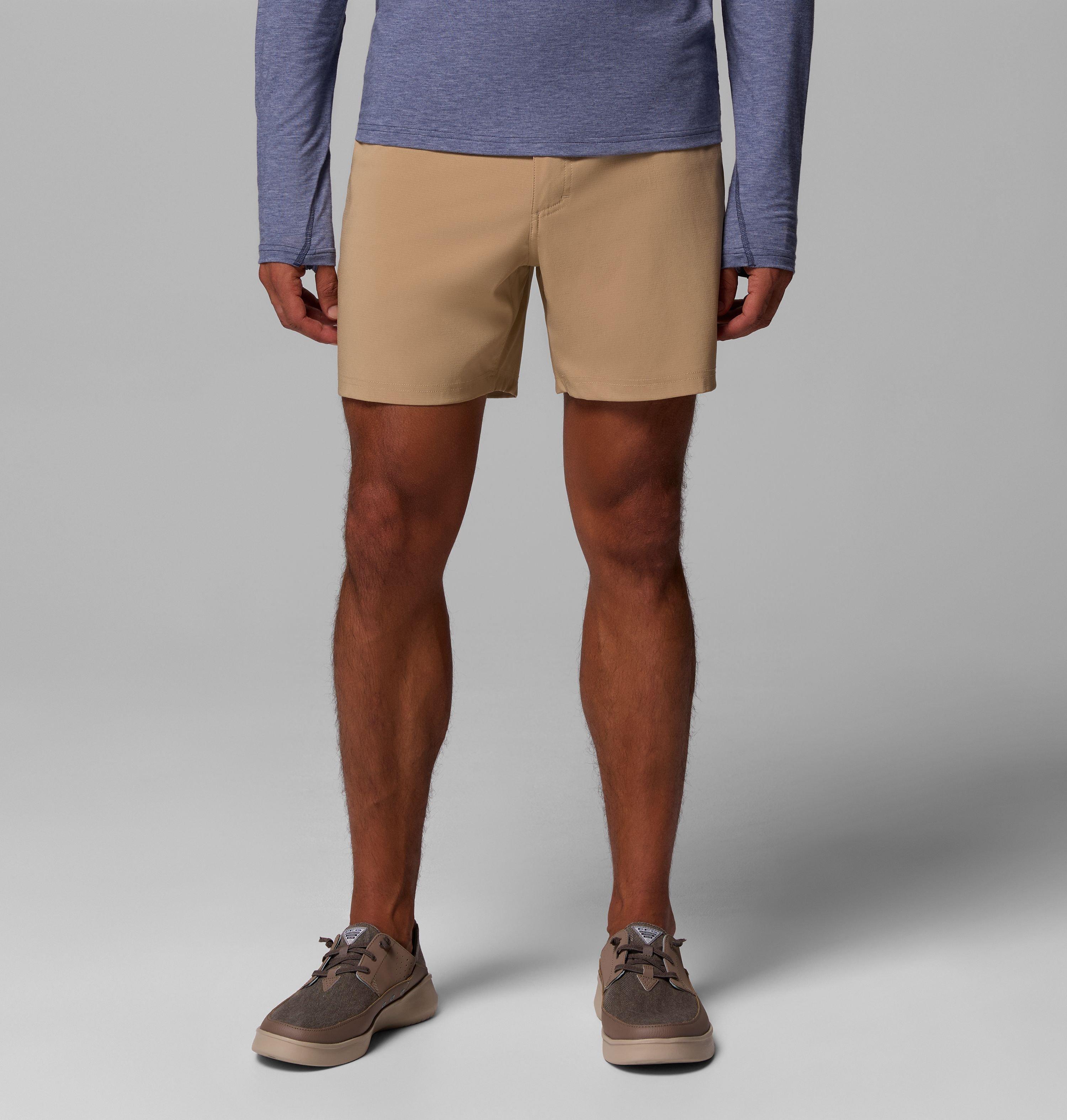 Columbia Sportswear Men's Brown Columbia - Pfg Uncharted™ Shorts - Beach Small