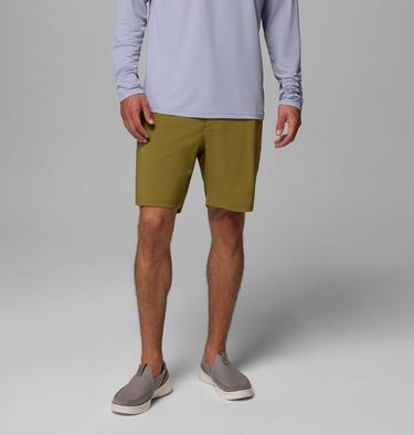 Men's PFG Uncharted Shorts, Color: Grove Green, image 1