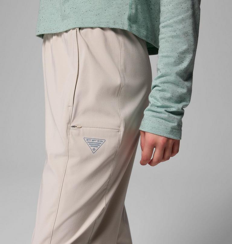 Pantalones elásticos PFG Uncharted para mujer, Color: Dark Stone, image 6