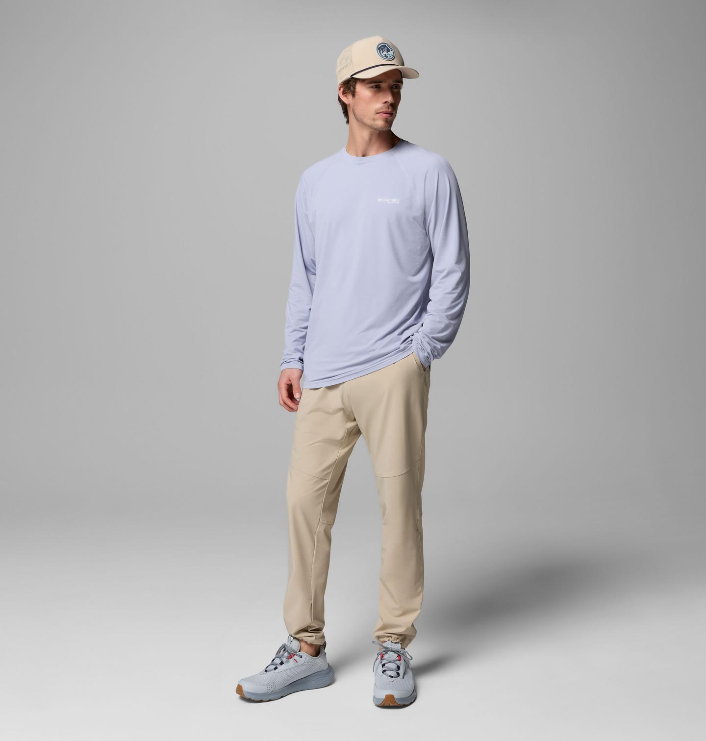 Мужские брюки Columbia PFG Terminal Roamer Stretch, цвет: Серо-бежевый — фото 2