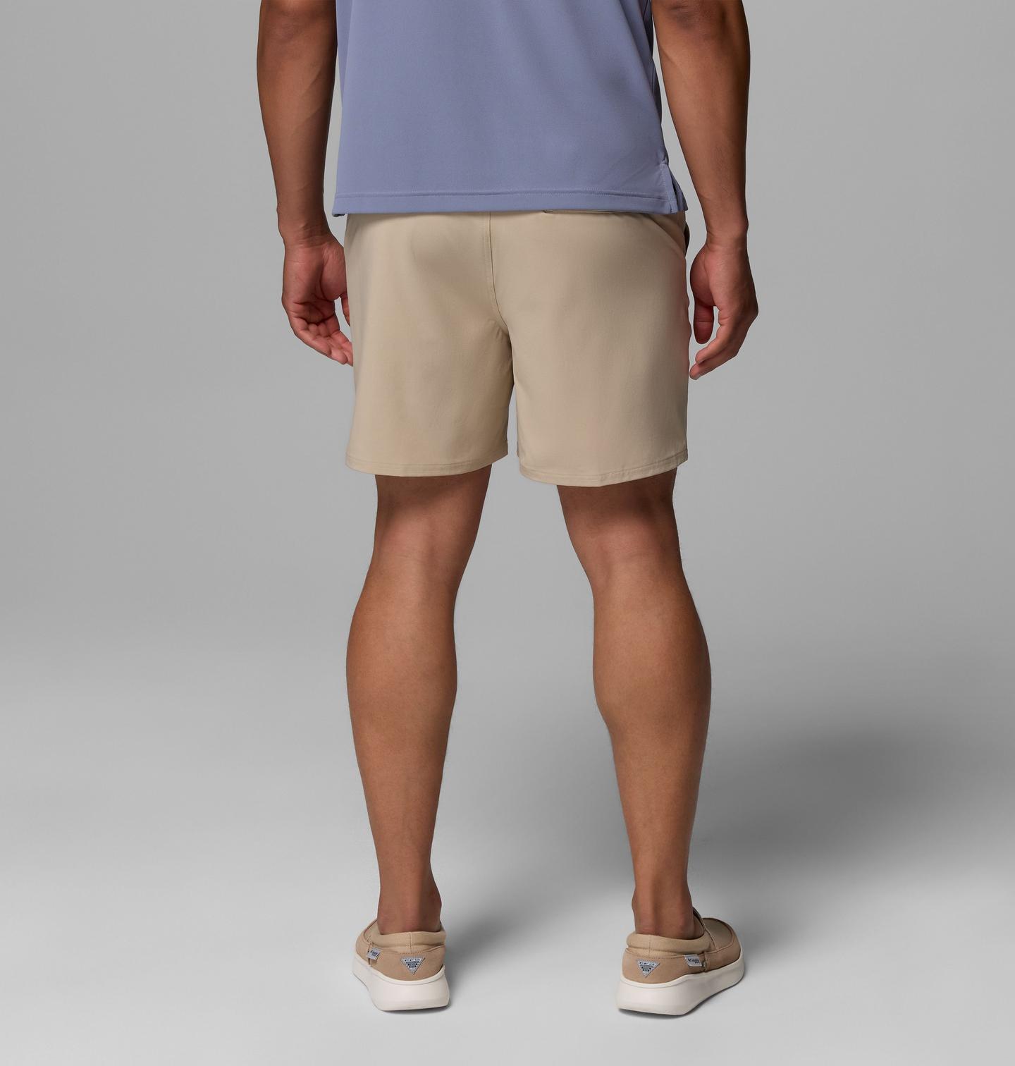 Мужские шорты Columbia PFG Terminal Roamer Stretch, цвет: Серо-бежевый — фото 3