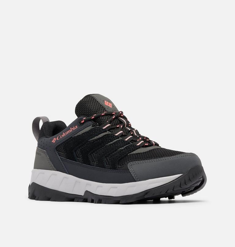 Women's Strata Trail Waterproof Walking Shoe, Color: Black, Juicy, image 3